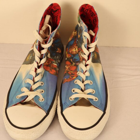 Converse Men's Athletic High Tops Shoes Compilation with DC Comics Size Men's 9 - Picture 1 of 8